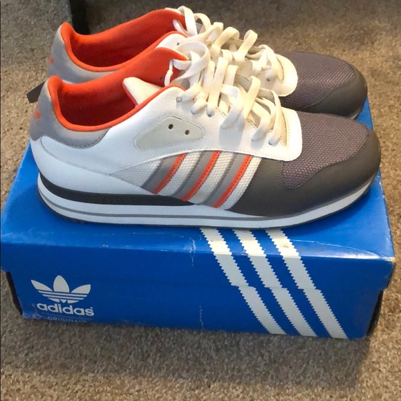 Adidas Run in White, Aluminum and Orange (G24885) - Picture 2 of 7